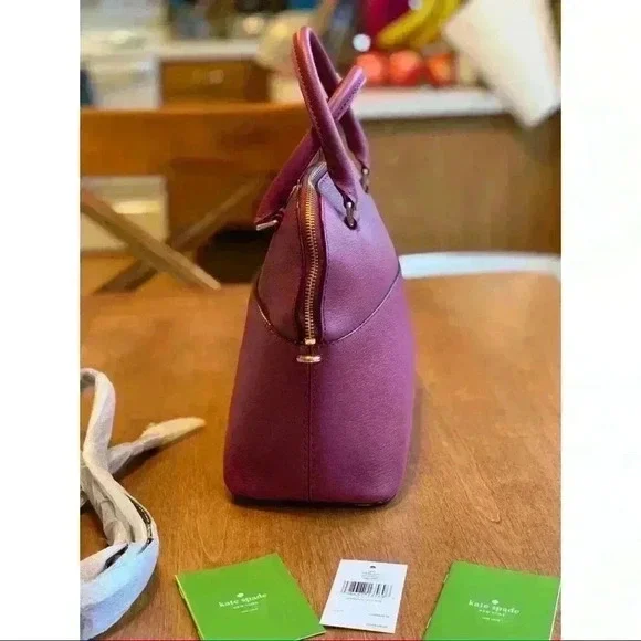 NWT KATE SPADE Carli Grove St Purple Rioja Satchel - Picture 9 of 14